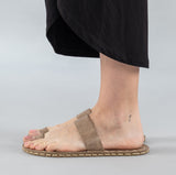 Tan Barefoot Thong Sandals from Atlantis Handmade Shoes