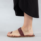 Red Barefoot Thong Sandals from Atlantis Handmade Shoes