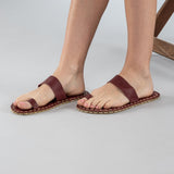 Red Barefoot Thong Sandals from Atlantis Handmade Shoes