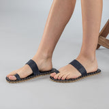 Blue Barefoot Thong Sandals from Atlantis Handmade Shoes