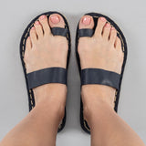Blue Barefoot Thong Sandals from Atlantis Handmade Shoes