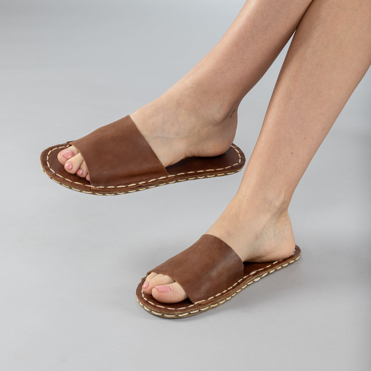 Lion Barefoot Slide Sandals from Atlantis Handmade Shoes