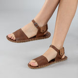 Lion Opened Toe Barefoot Sandals from Atlantis Handmade Shoes