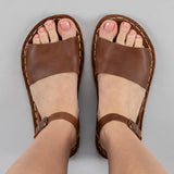 Lion Opened Toe Barefoot Sandals from Atlantis Handmade Shoes
