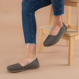 Gray Barefoot Ballet Flats from Atlantis Handmade Shoes