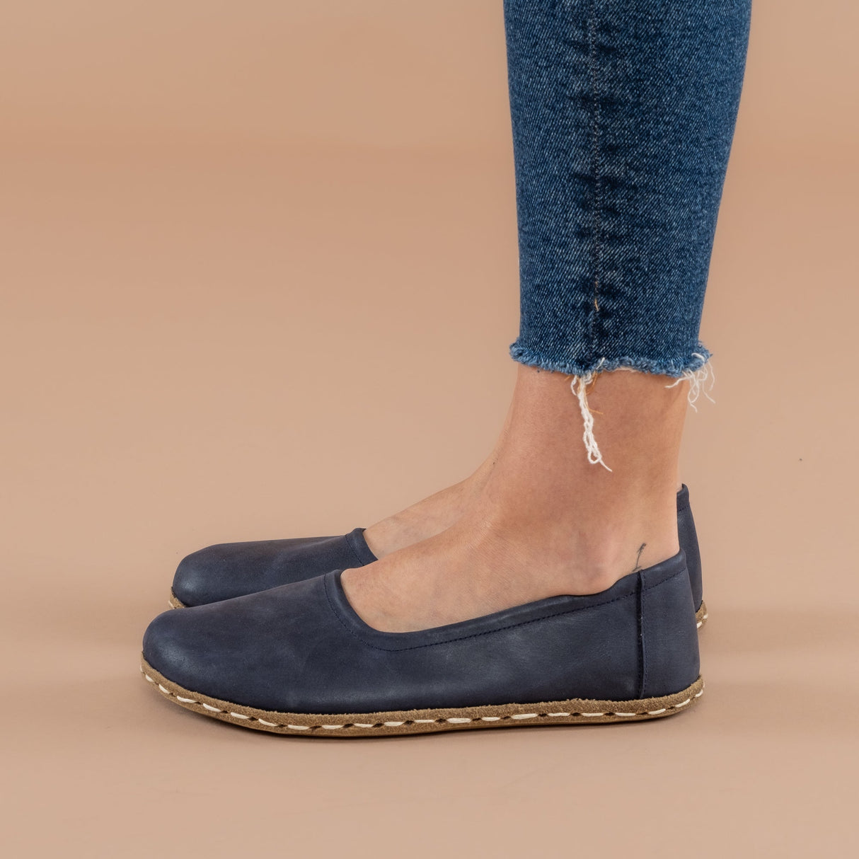 Blue Barefoot Ballet Flats from Atlantis Handmade Shoes