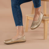 Gold Barefoot Ballet Flats from Atlantis Handmade Shoes