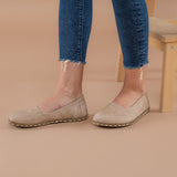 Tan Barefoot Ballet Flats from Atlantis Handmade Shoes