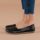 Black Barefoot Ballet Flats from Atlantis Handmade Shoes