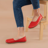 Red Barefoot Ballet Flats from Atlantis Handmade Shoes