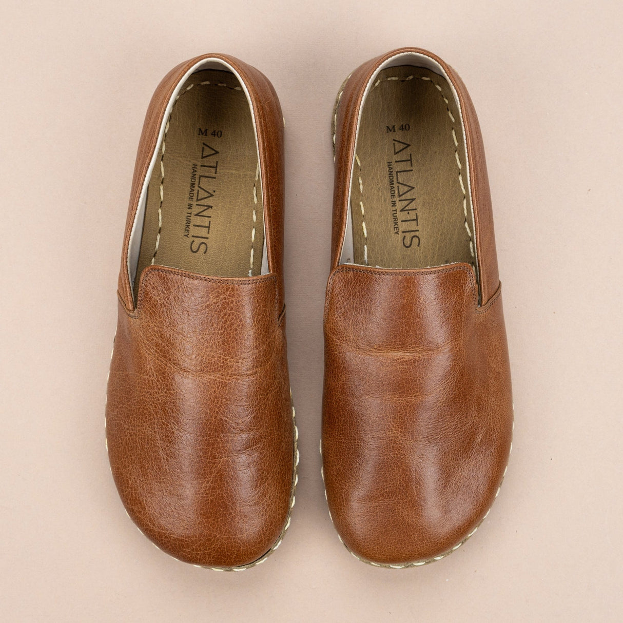 Women's Brown Minimalists from Atlantis Handmade Shoes