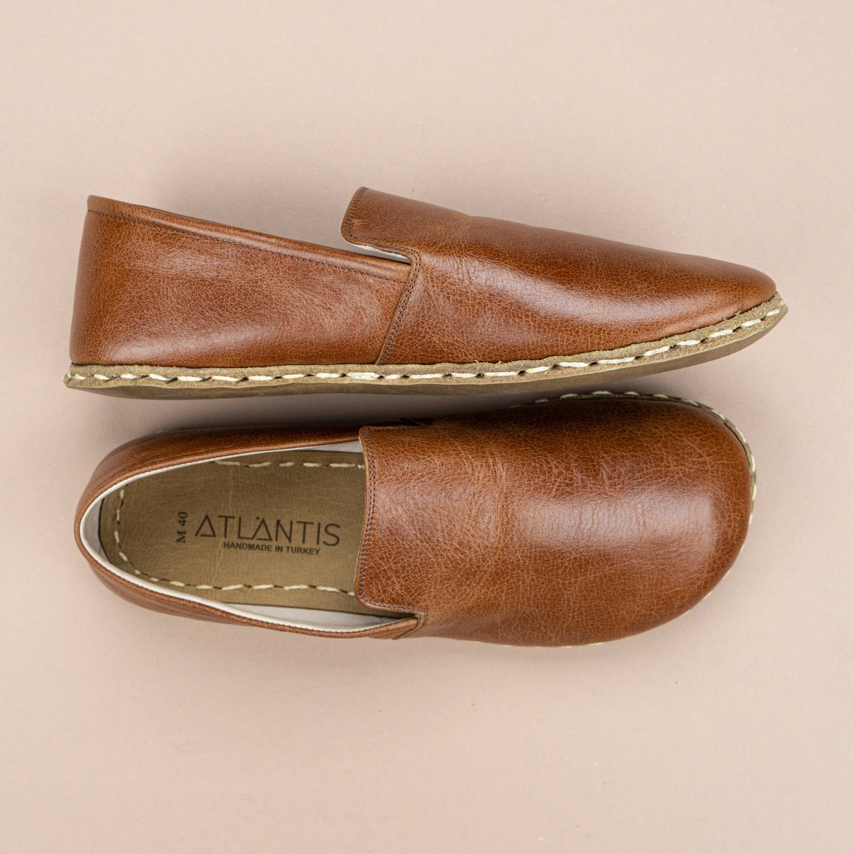 Women's Brown Minimalists from Atlantis Handmade Shoes