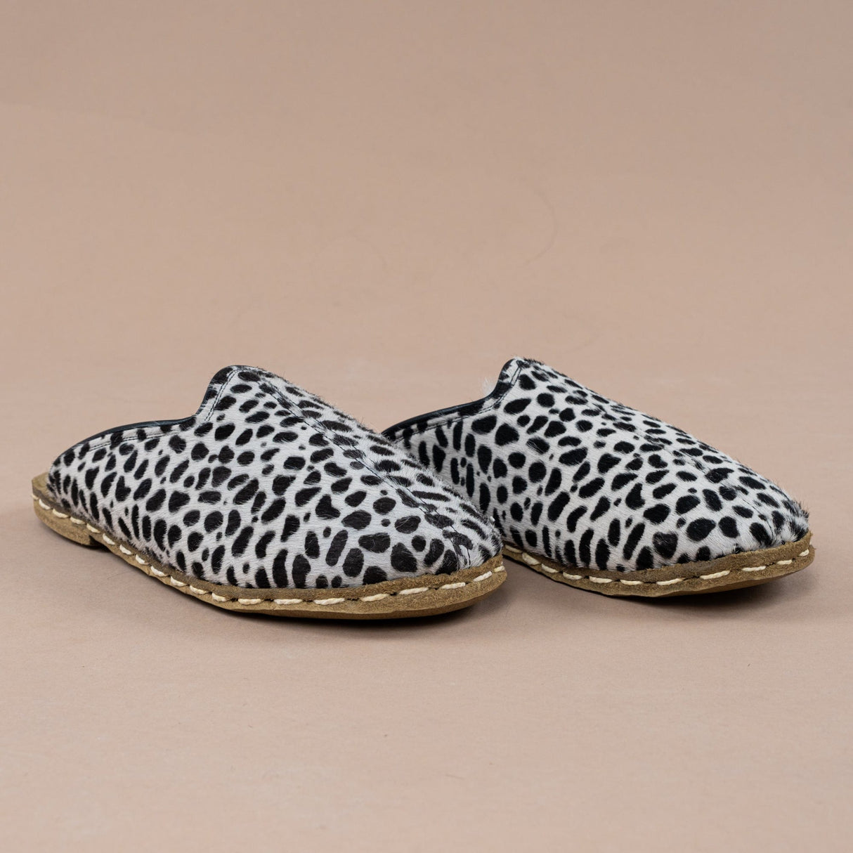 Men's Polka Dots Barefoot Shearlings from Atlantis Handmade Shoes