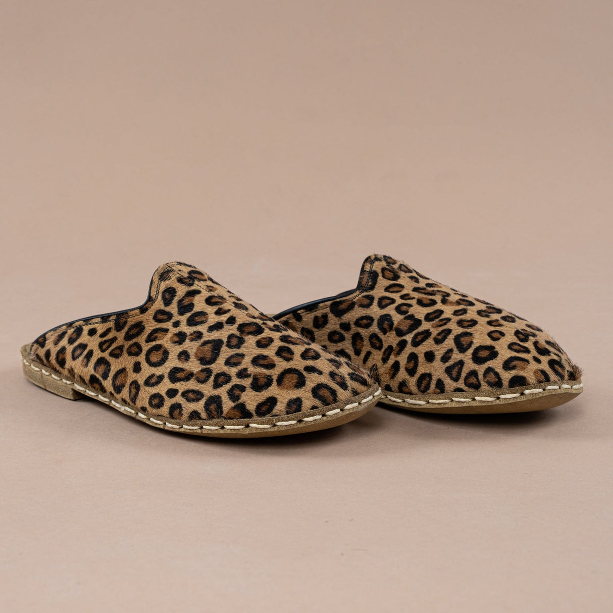 Women's Leopard Barefoot Slippers from Atlantis Handmade Shoes