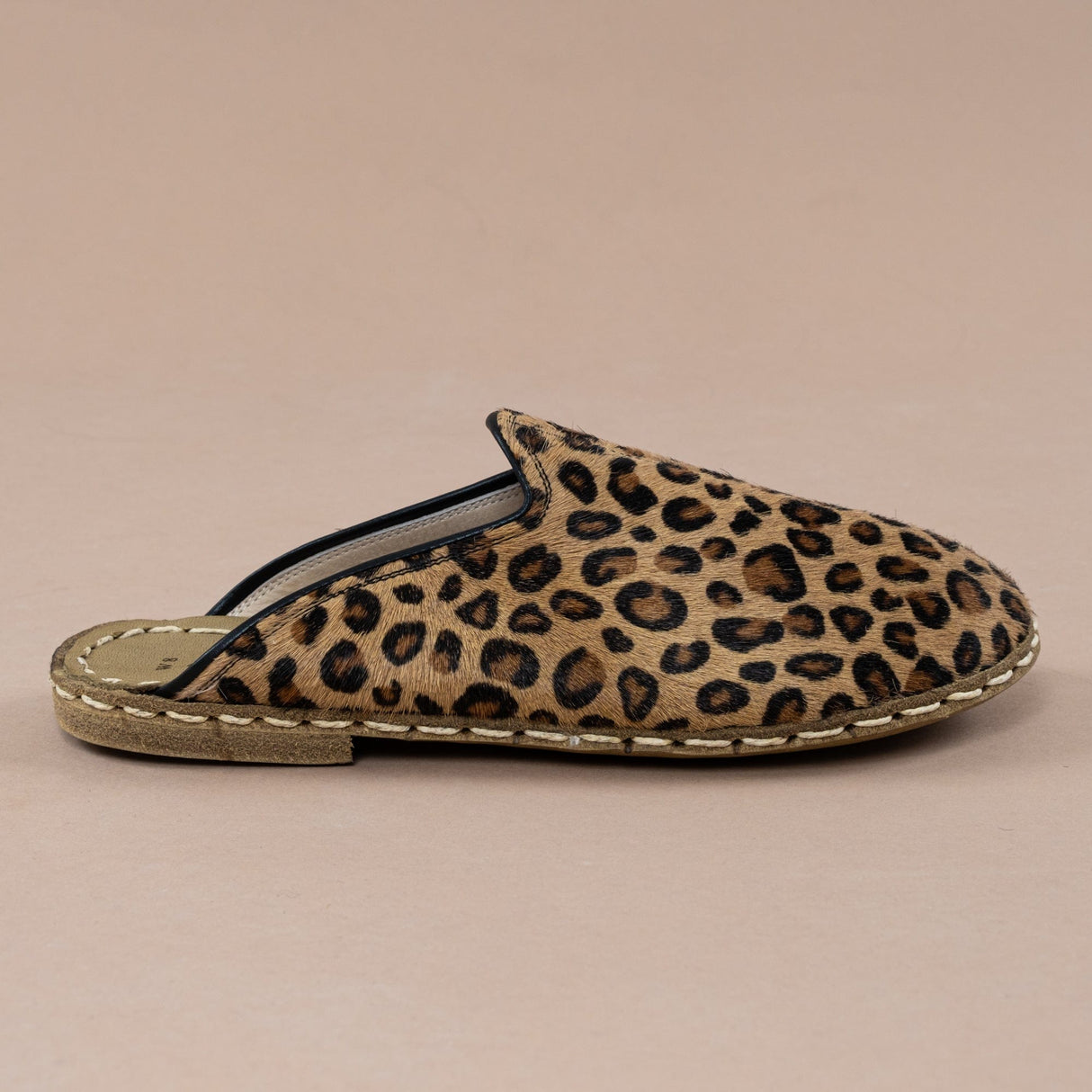 Women's Leopard Barefoot Slippers from Atlantis Handmade Shoes