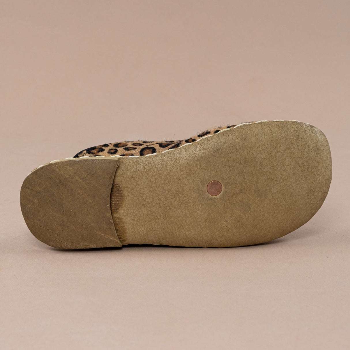Women's Leopard Barefoot Slippers from Atlantis Handmade Shoes