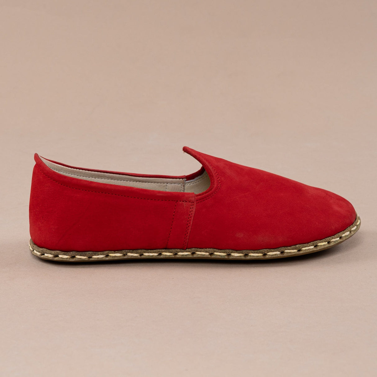 Women's Red Barefoots from Atlantis Handmade Shoes