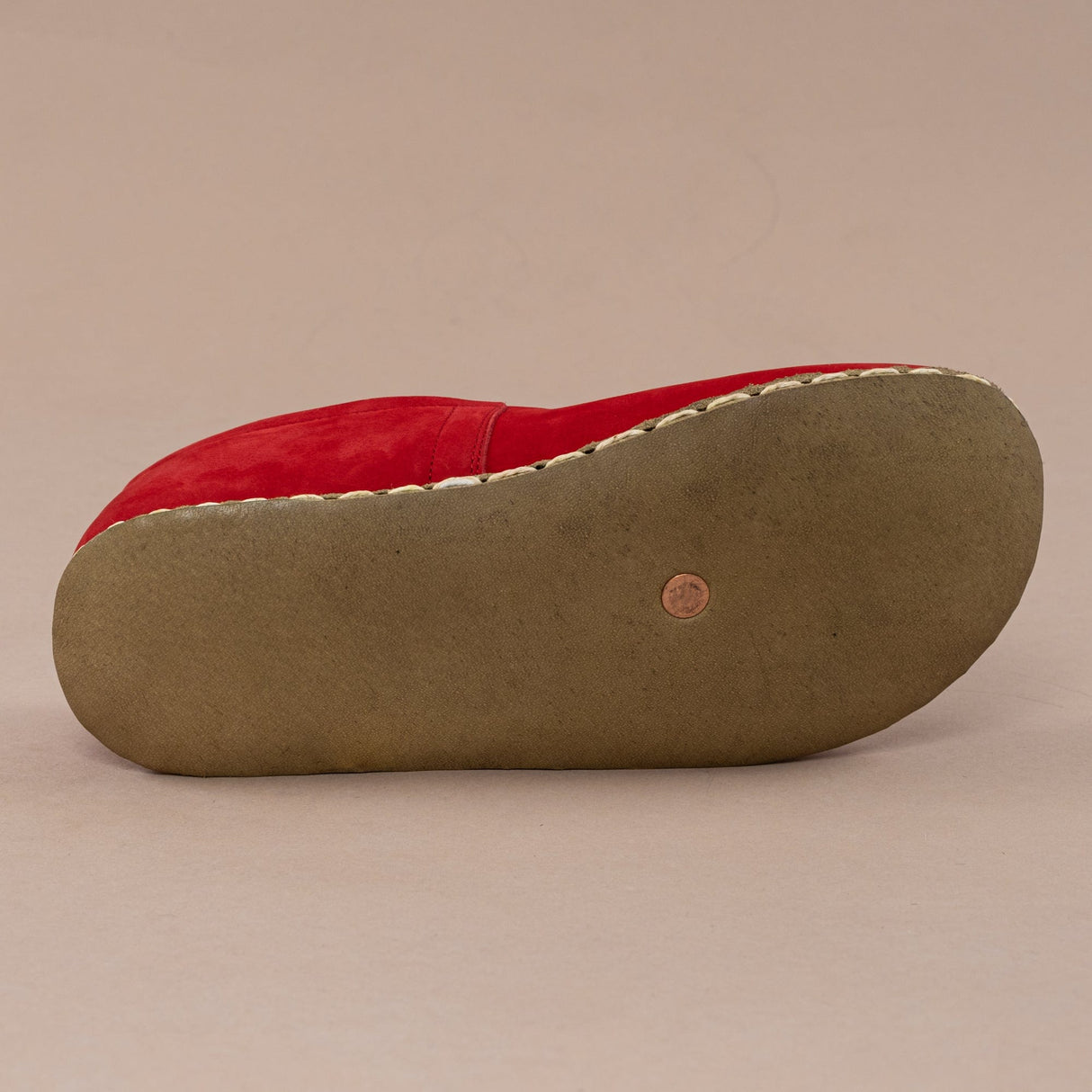 Women's Red Barefoots from Atlantis Handmade Shoes