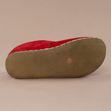 Women's Red Barefoots from Atlantis Handmade Shoes