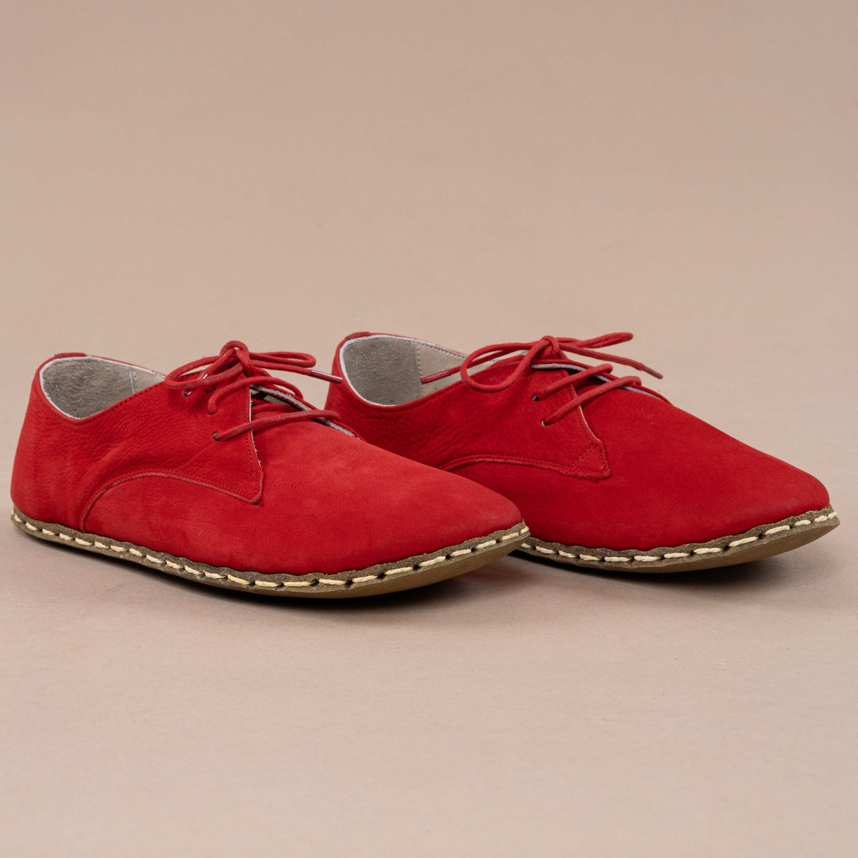 Women's Red Oxfords from Atlantis Handmade Shoes