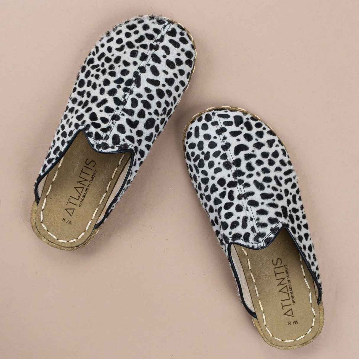 Men's Polka Dots Barefoot Slippers From Atlantis Handmade Shoes