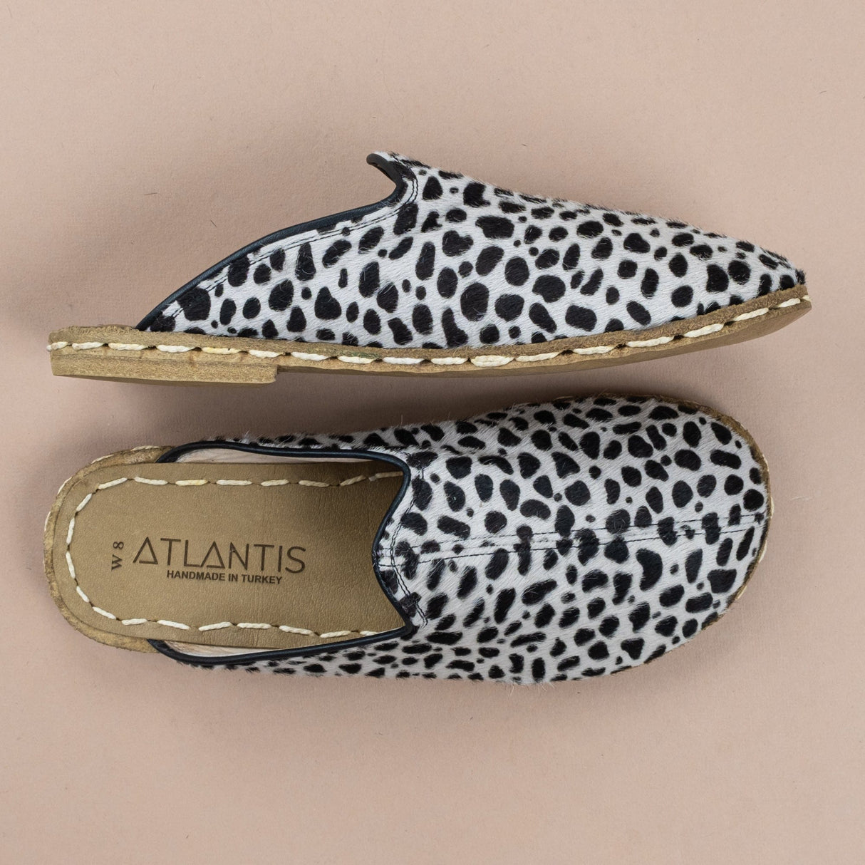 Women's Polka Dots Barefoot Slippers from Atlantis Handmade Shoes