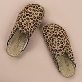 Women's Leopard Barefoot Slippers from Atlantis Handmade Shoes