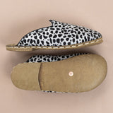 Women's Polka Dots Barefoot Shearlings from Atlantis Handmade Shoes