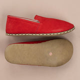 Women's Red Minimalists from Atlantis Handmade Shoes