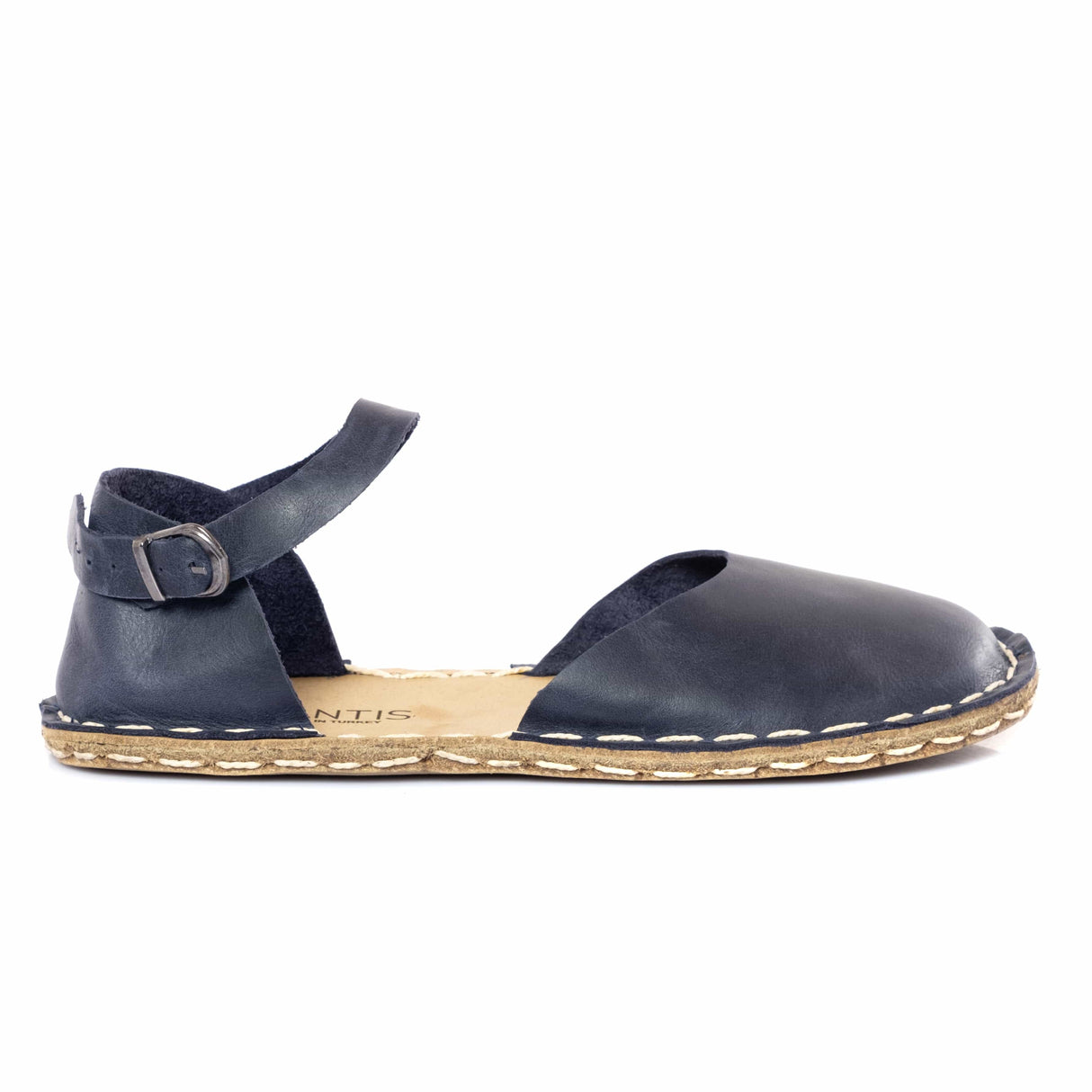 Navy Barefoot Sandals from Atlantis Handmade Shoes