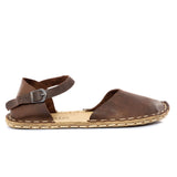 Coffee Barefoot Sandals from Atlantis Handmade Shoes