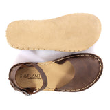 Coffee Barefoot Sandals from Atlantis Handmade Shoes
