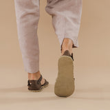 Coffee Barefoot Sandals from Atlantis Handmade Shoes