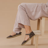 Coffee Barefoot Sandals from Atlantis Handmade Shoes
