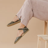 Green Barefoot Sandals from Atlantis Handmade Shoes
