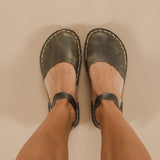 Green Barefoot Sandals from Atlantis Handmade Shoes