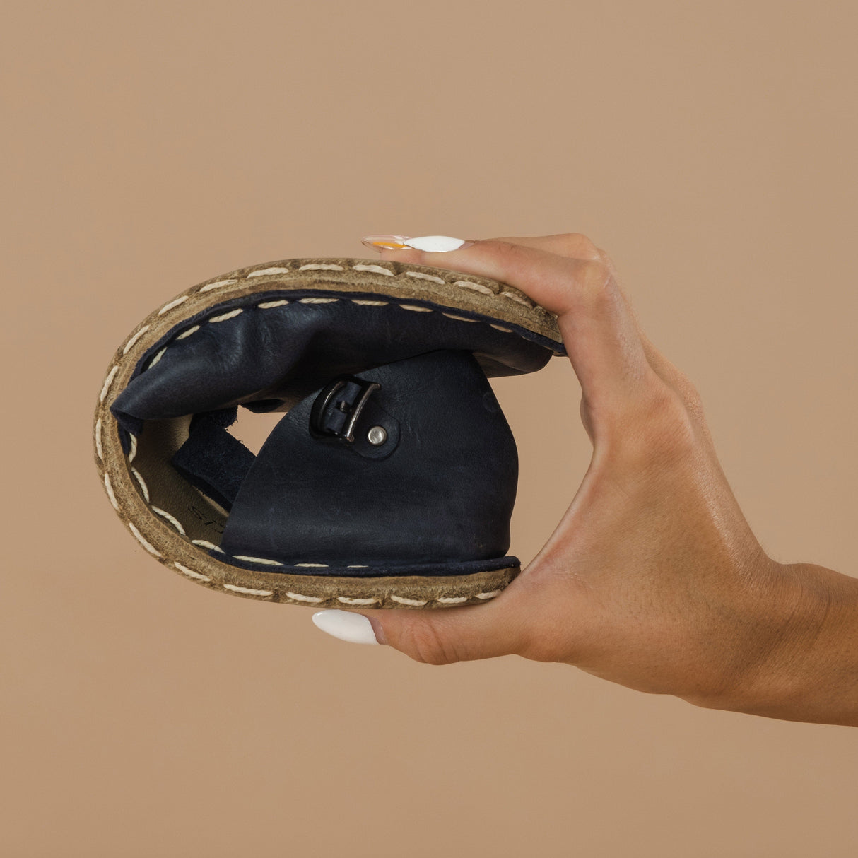 Coffee Barefoot Sandals from Atlantis Handmade Shoes