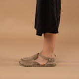 Tan Closed Toe Barefoot Sandals from Atlantis Handmade Shoes