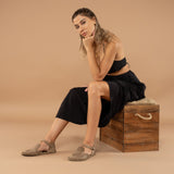 Tan Closed Toe Barefoot Sandals from Atlantis Handmade Shoes