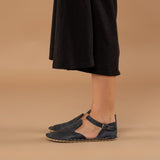 Blue Closed Toe Barefoot Sandals from Atlantis Handmade Shoes