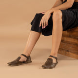 Coffee Closed Toe Barefoot Sandals from Atlantis Handmade Shoes