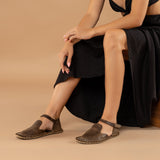 Coffee Closed Toe Barefoot Sandals from Atlantis Handmade Shoes