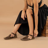 Coffee Closed Toe Barefoot Sandals from Atlantis Handmade Shoes