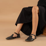 Black Closed Toe Barefoot Sandals from Atlantis Handmade Shoes