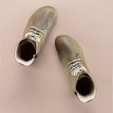 Men's Green Barefoot High Ankle Boots From Atlantis Handmade Shoes