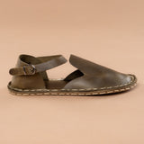 Green Closed Toe Barefoot Sandals from Atlantis Handmade Shoes