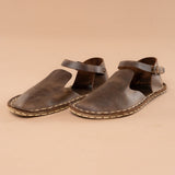 Coffee Closed Toe Barefoot Sandals from Atlantis Handmade Shoes