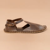 Coffee Closed Toe Barefoot Sandals from Atlantis Handmade Shoes
