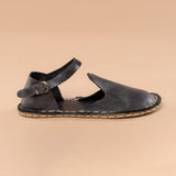 Black Closed Toe Barefoot Sandals from Atlantis Handmade Shoes