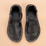 Black Closed Toe Barefoot Sandals from Atlantis Handmade Shoes
